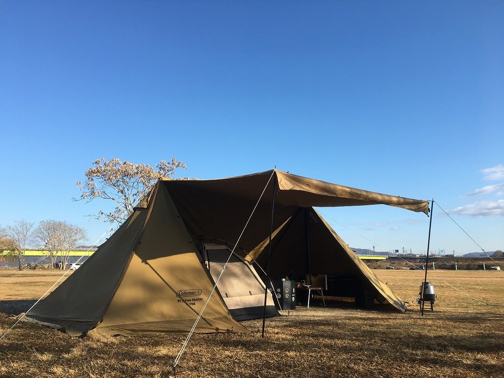 2024年12月21日～22日 VC2ポールシェルター初張り！ in そうじゃ水辺の