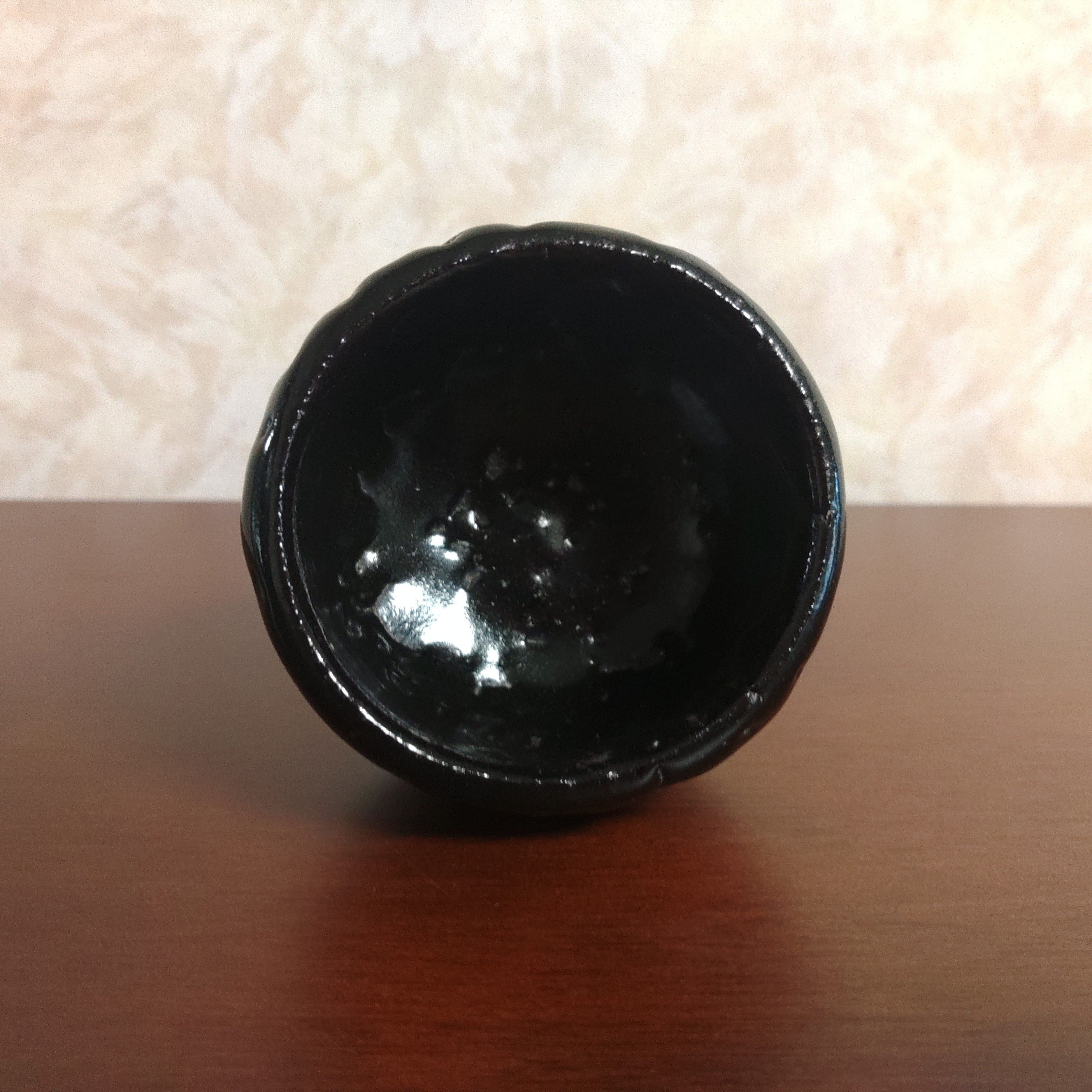 荒川豊蔵 画 水月窯 黒釉 徳利 荒川豊蔵 画 水月窯 黒釉 徳利