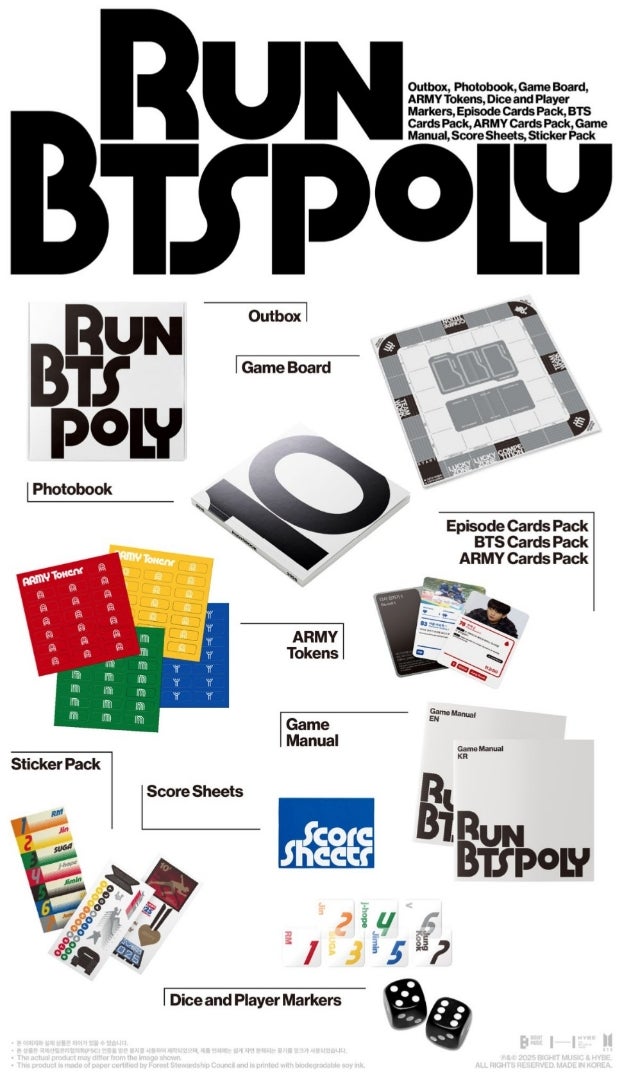 なぜ今ボードゲーム？？『RUN BTS POLY HIGHLIGHT PACKAGE』予約開始