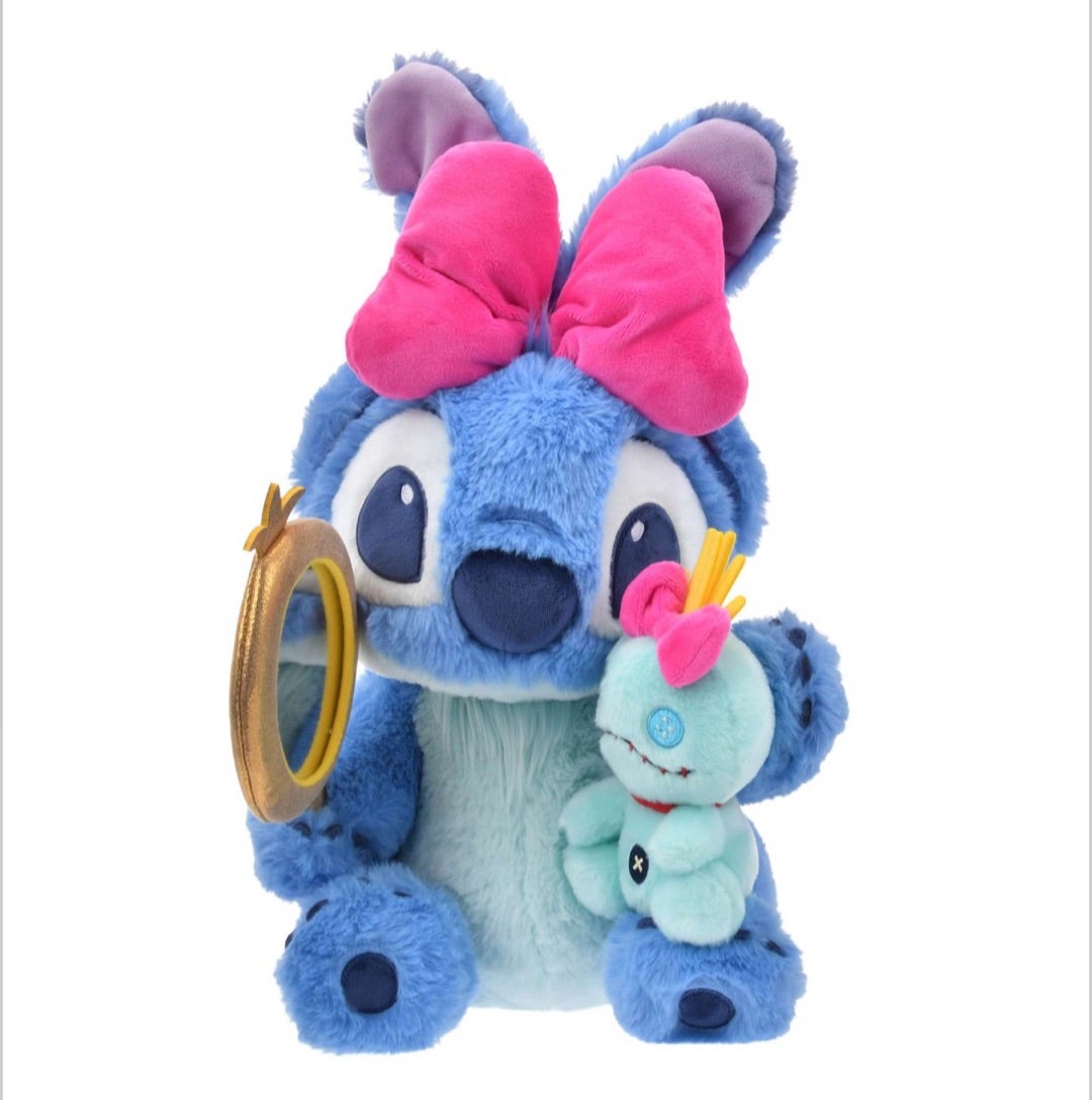ディズニーストア スティッチ＆スクランプ バレンタインぬいぐるみ