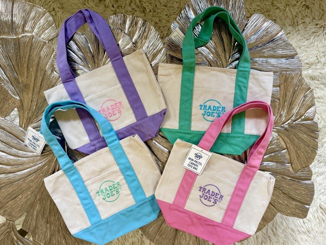 2025年、トレジョの春のパステルミニトート | フロリダ南端