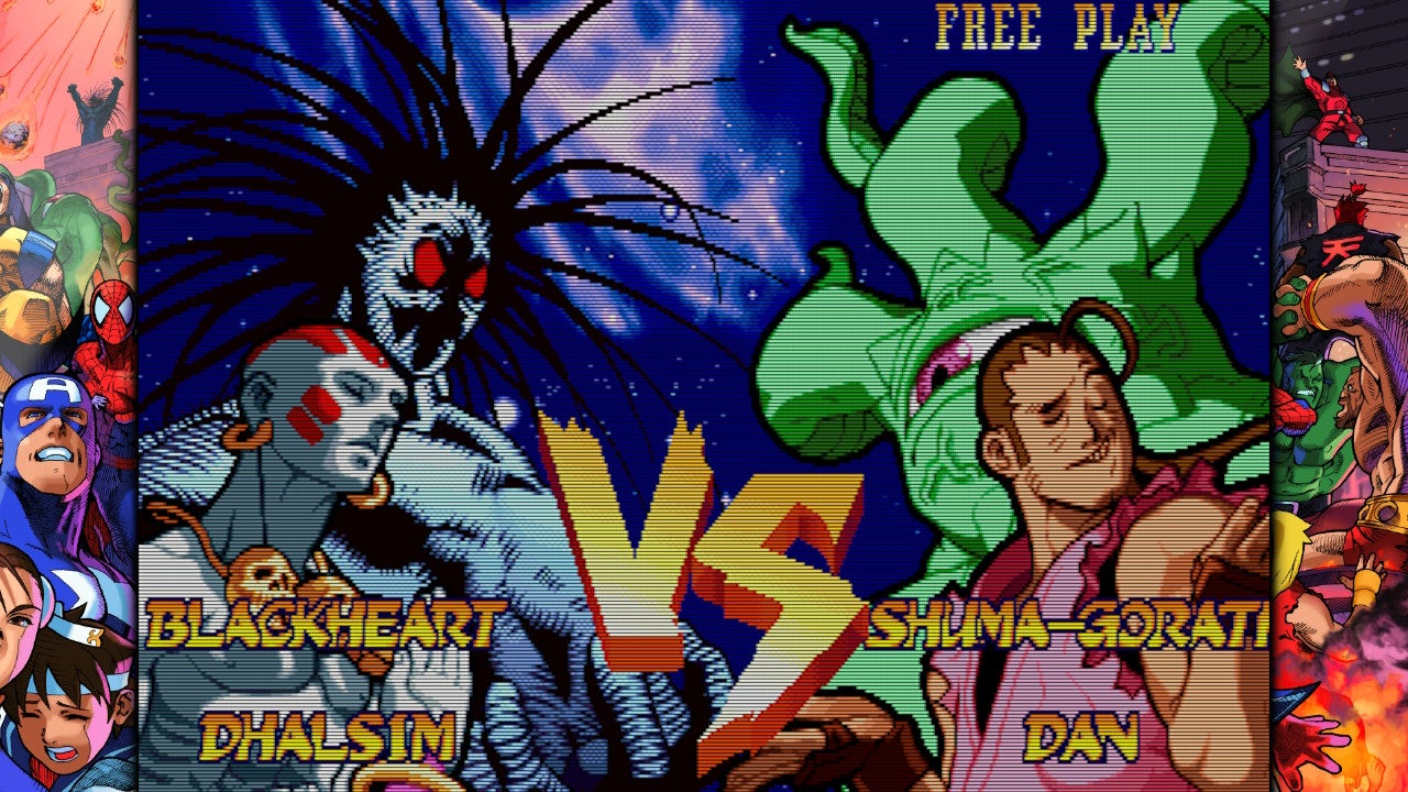 マーヴルスーパーヒーローズVSストリートファイター」 ダルシムで