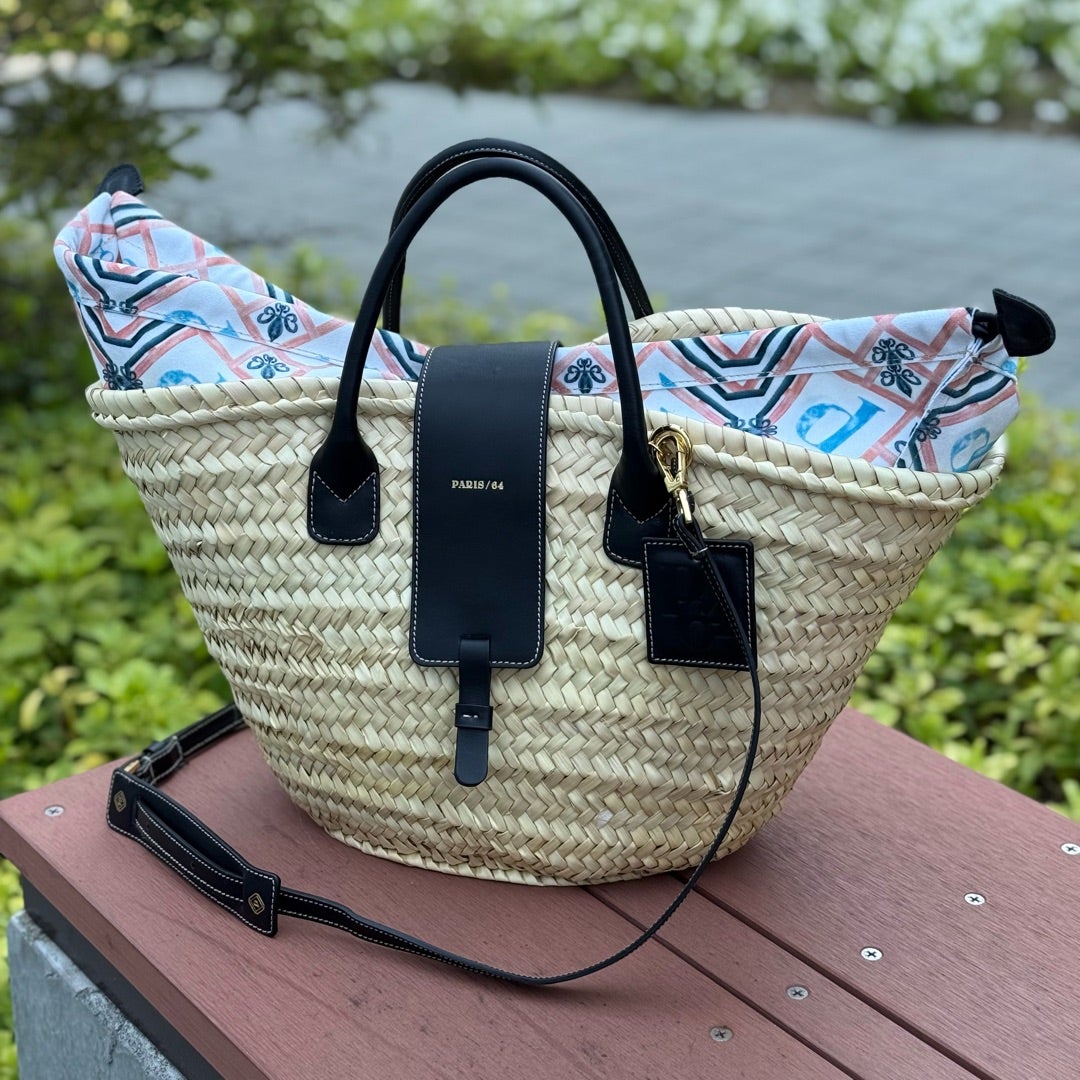 ブラックで差をつける。『PARIS/64』の洗練バスケット、夏はこのバッグ