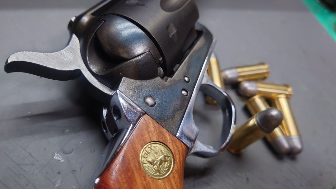 HWS コルトシングルアクションアーミー染め直し ケースハードンは