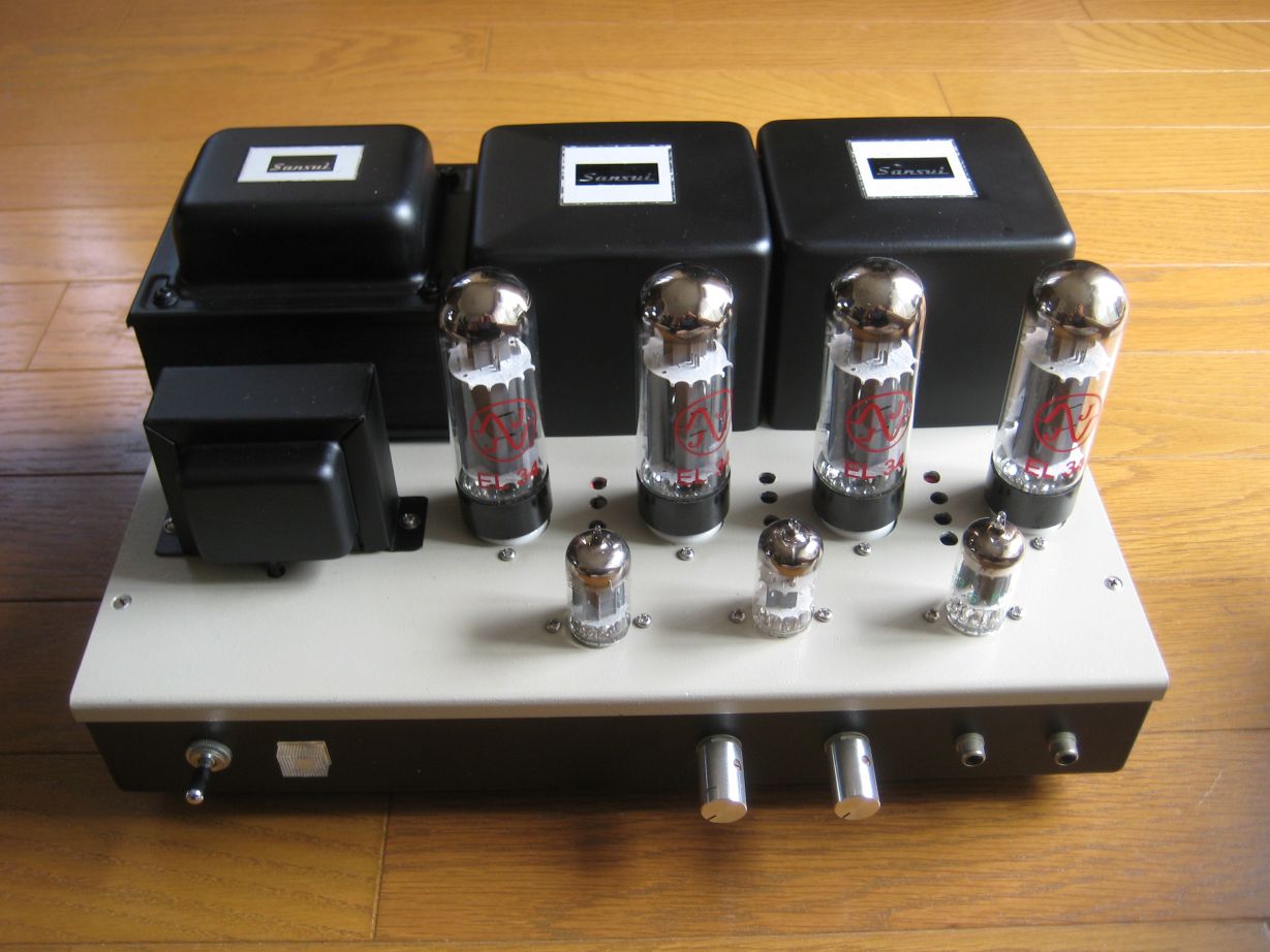 EL34（6CA7）プッシュプル・アンプの製作③ / 完成しました