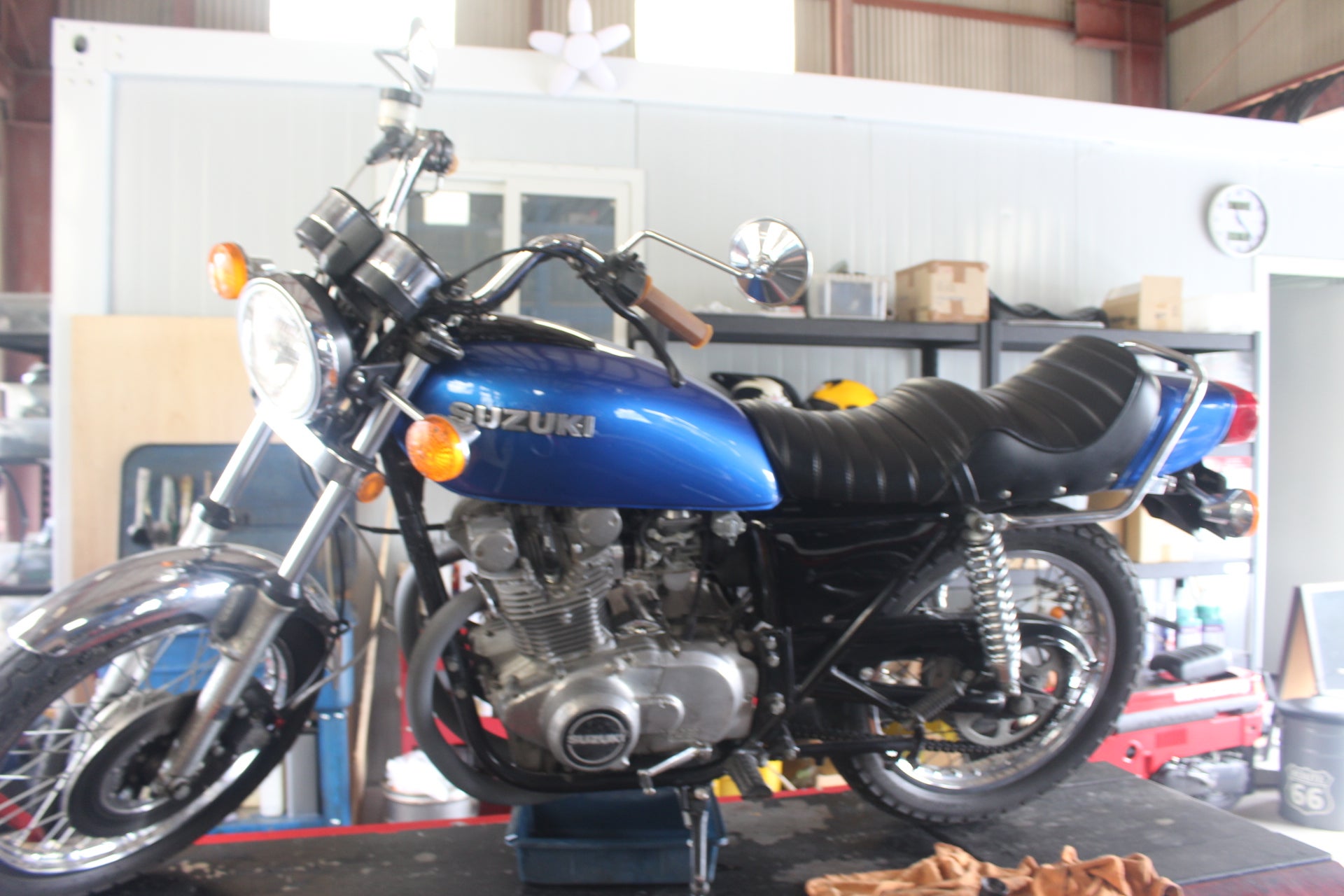 今日は朝イチからGS400の車検でした！！ | ZUMAのブログ