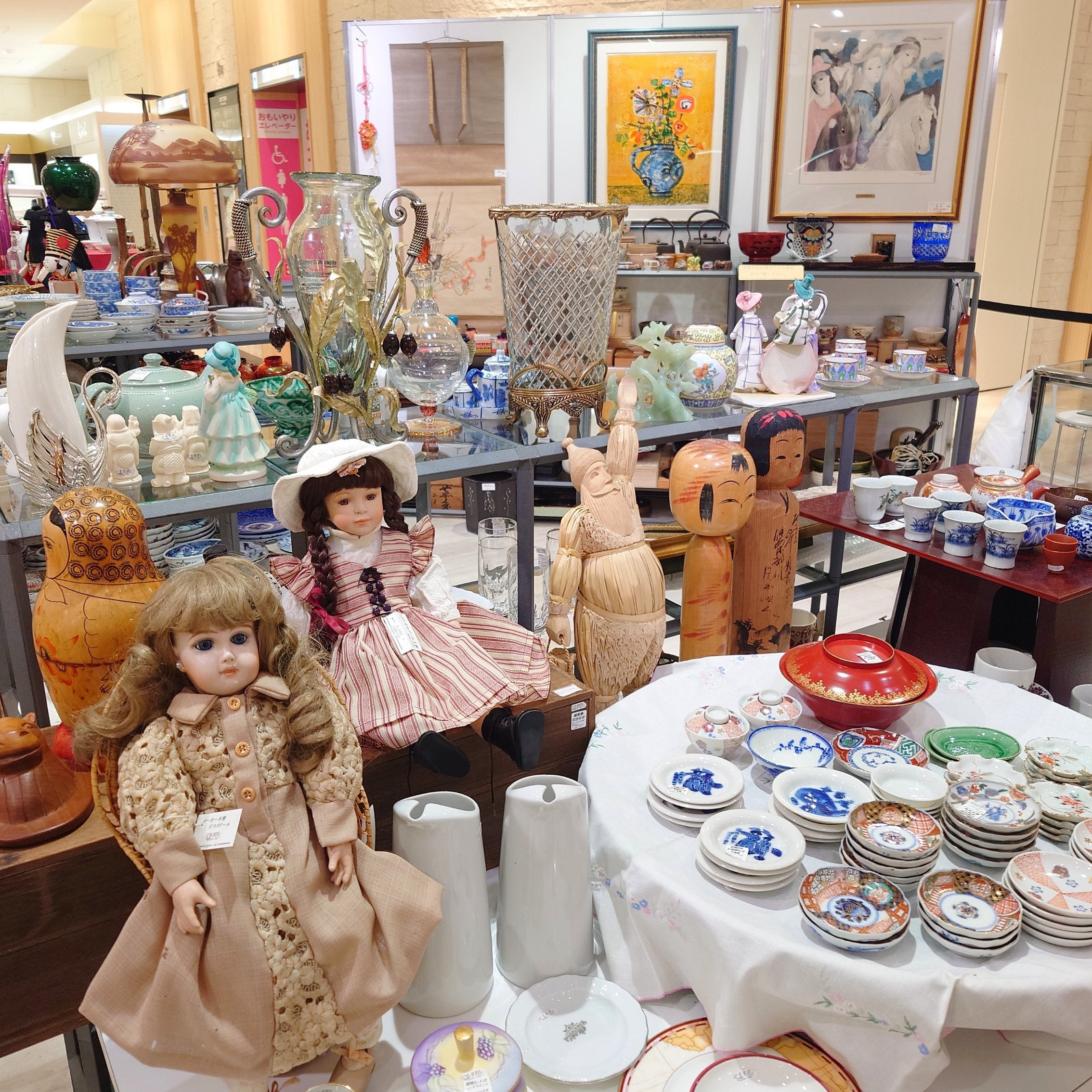 阪神百貨店 ヴィンテージ雑貨マルシェ へ出店中 | 大阪の掛軸・工芸品