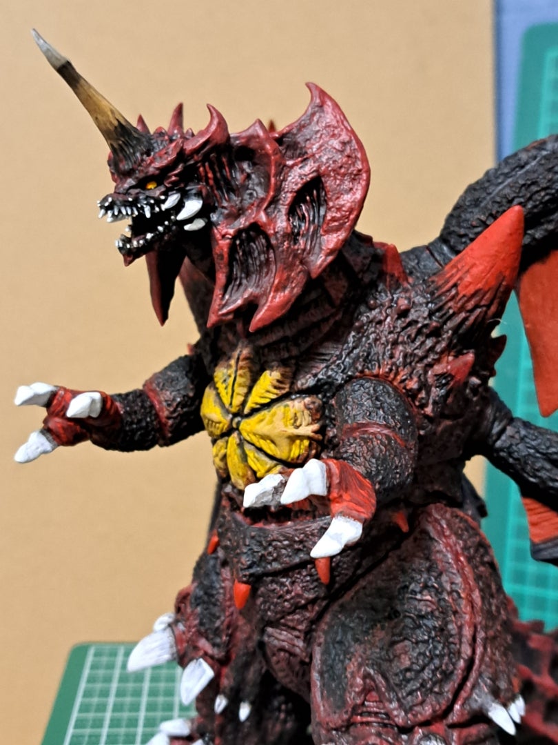 またまた、また！東宝怪獣コレクション デストロイア完全体 改造