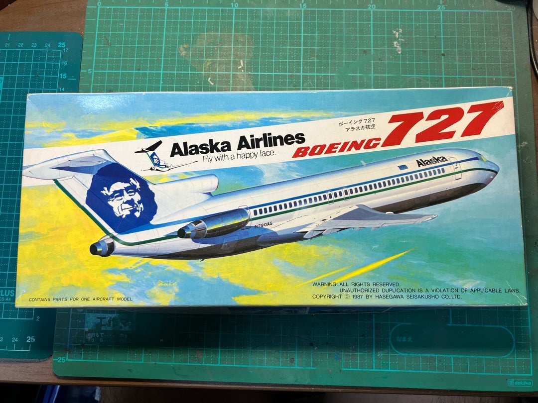 1/200 ハセガワ B727 アラスカ航空 キットレビュー | 樟葉車両製作所