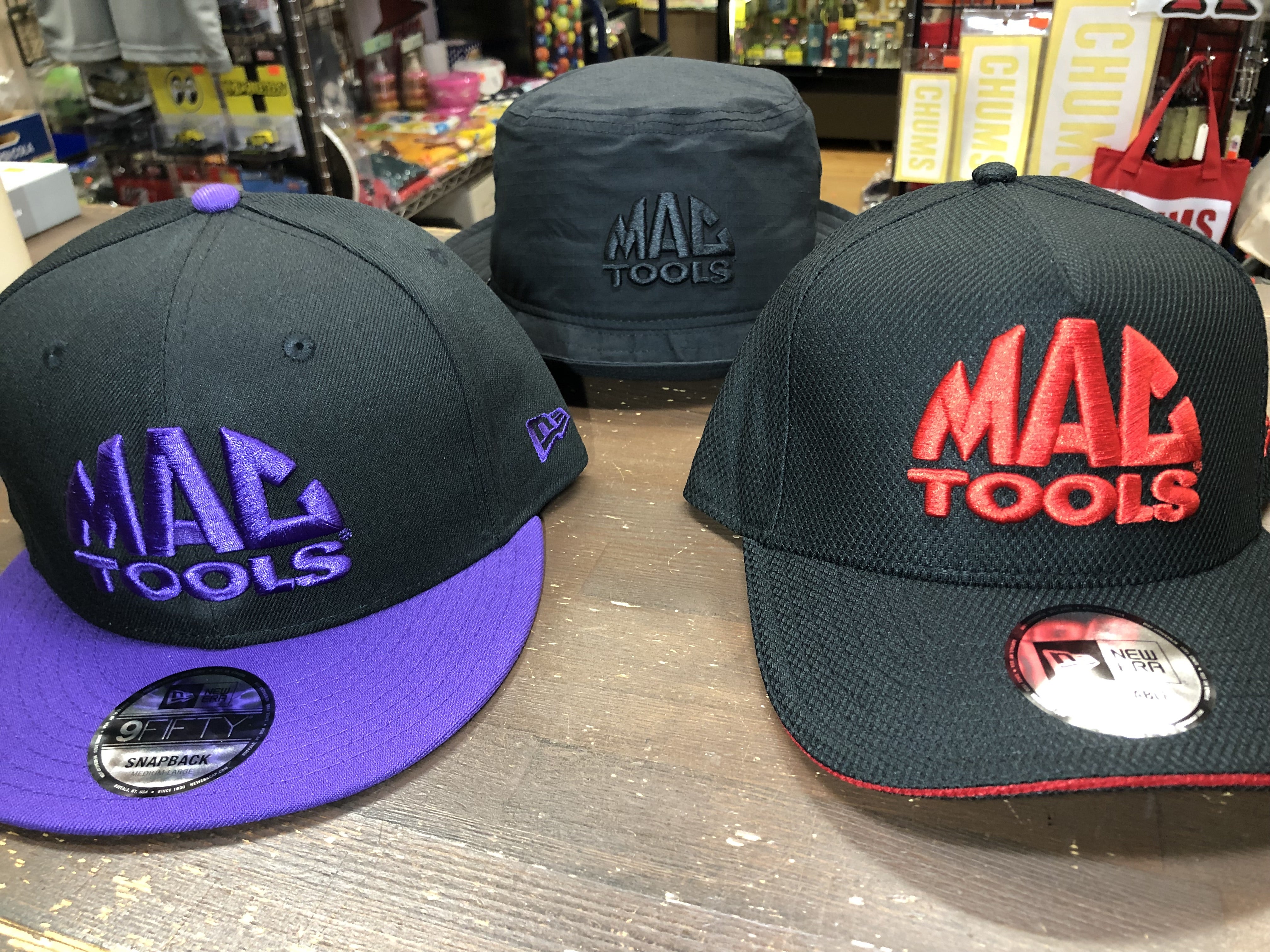 ㊗MACTOOLS x NEWERAコラボ限定キャップ各種入荷♪ゴリゴリヤスリもお