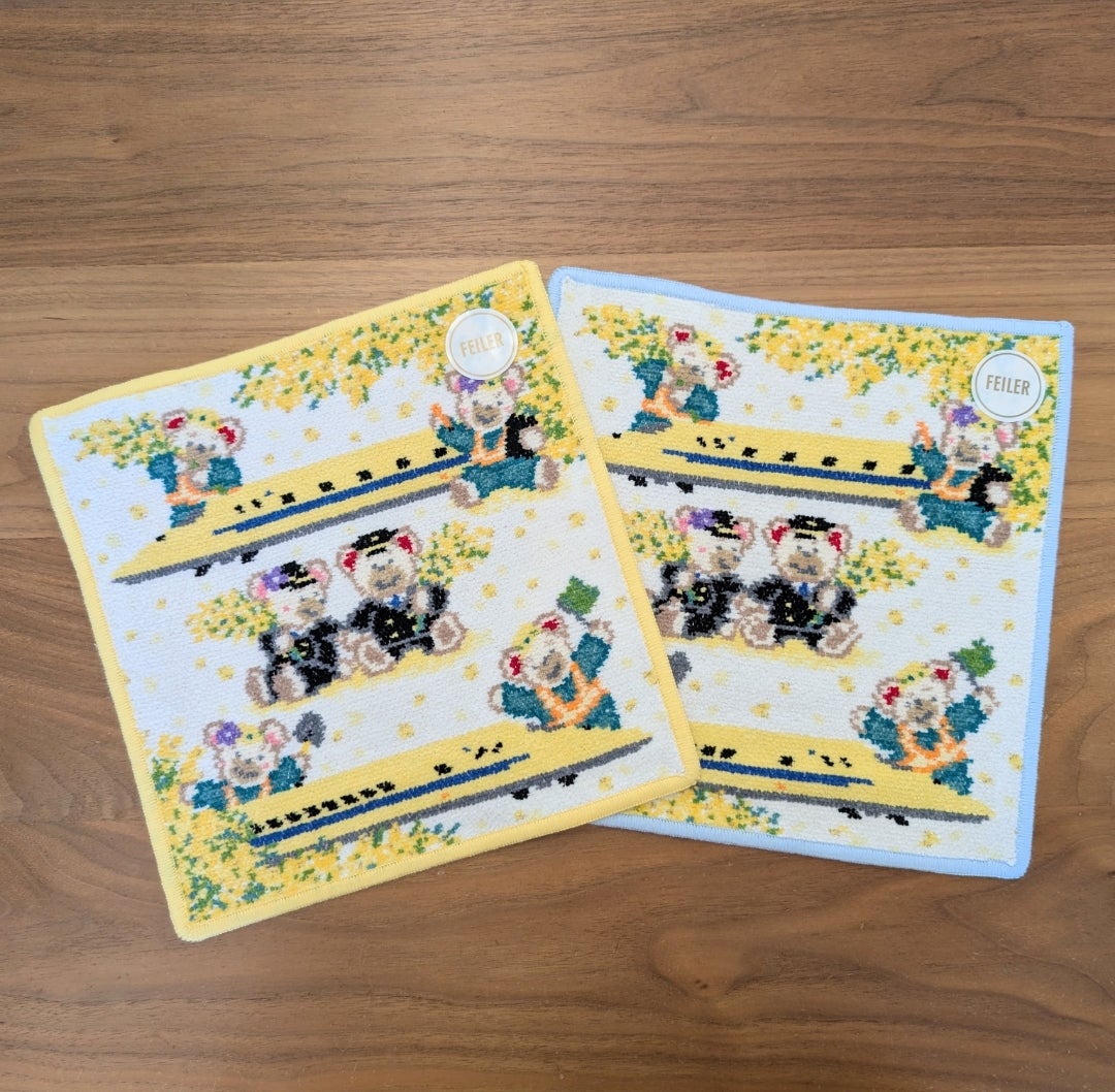 ドクターイエロー×フェイラーのハンカチと近沢レース | のんびりが好き