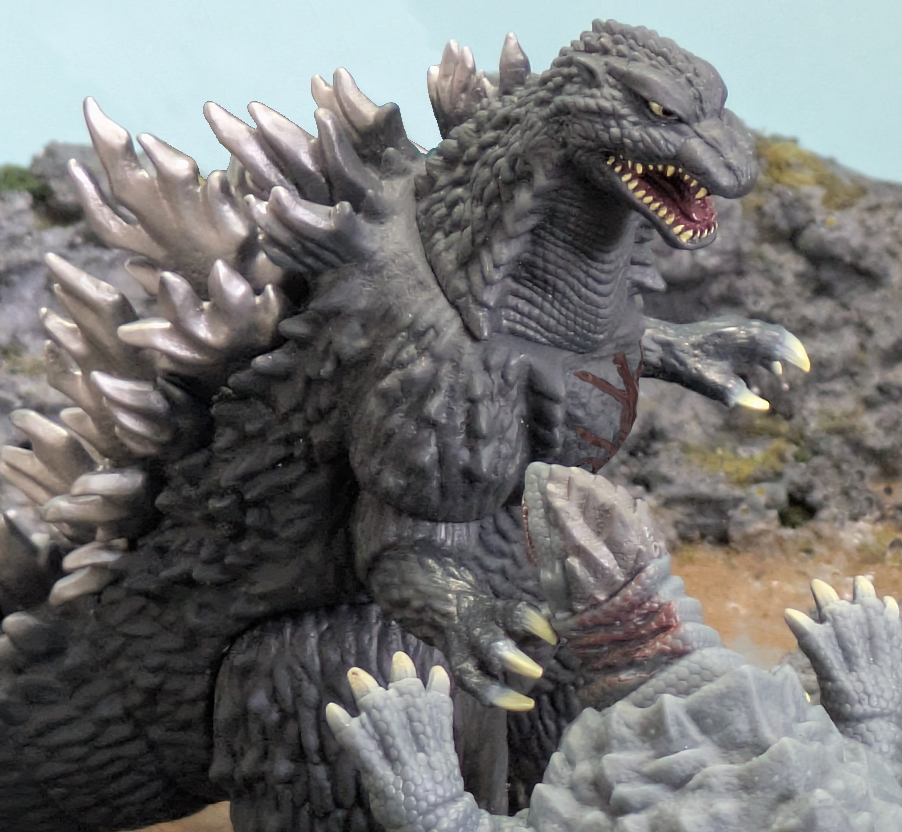 ムービーモンスターシリーズ ゴジラ(2003)with カメーバ(2003)セット