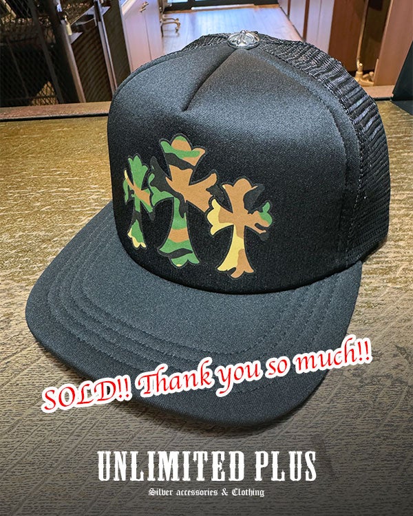 SOLD！クロムハーツ トラッカーキャップ キングタコ カモ プリント 3CH