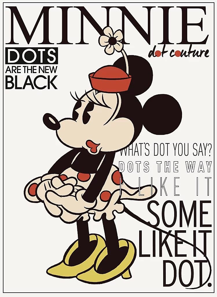 2/18発売］おすまし顔のミニーちゃんかかわいい♡ヴィンテージ風が