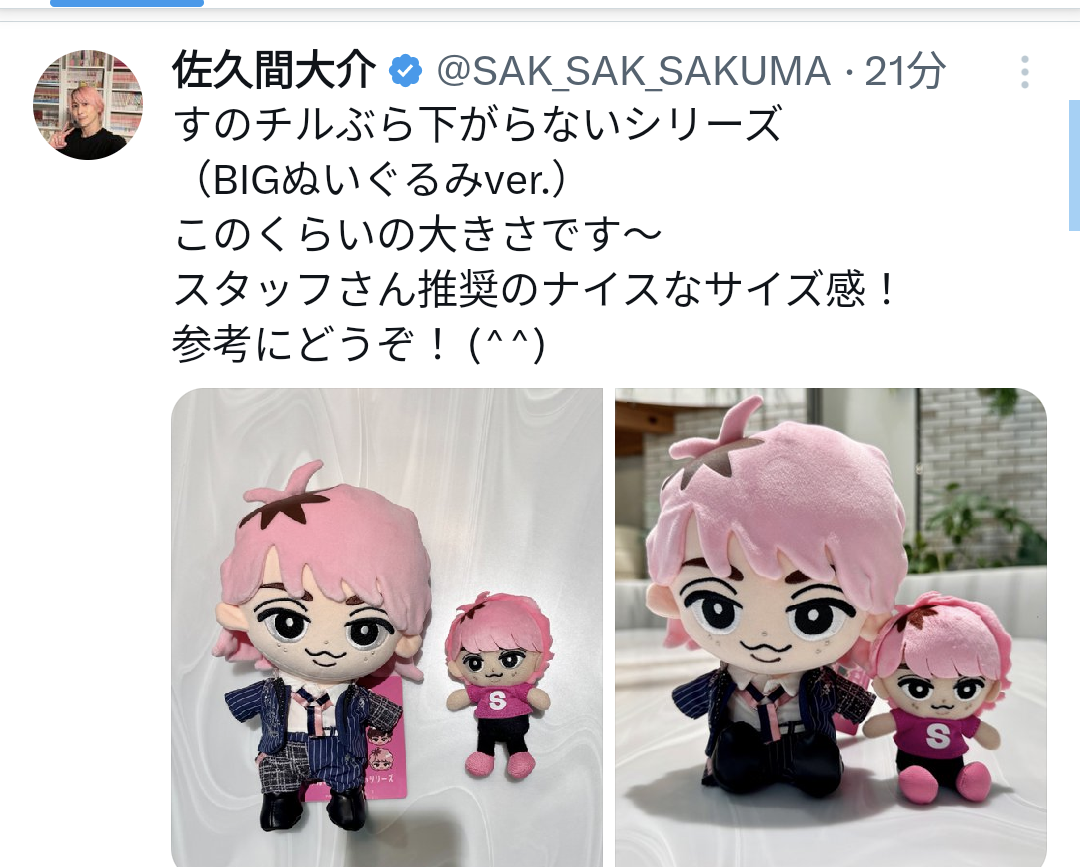 すのチルBIGぬいぐるみ『午後の紅茶』CM衣装 チルぬい BIG 衣装 午後の