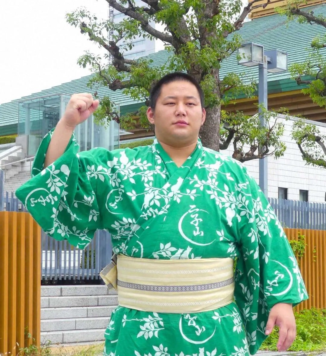 大相撲 狼雅 二子山部屋 浴衣 反物 リュックサック 大相撲 狼雅 二子山