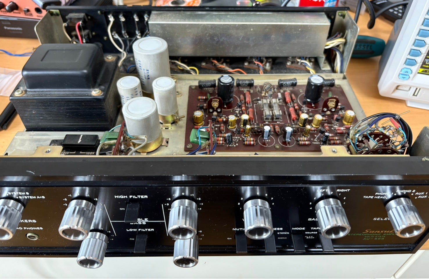 サンスイAU-555をメンテナンスするのです！！ | endlessprojectのブログ