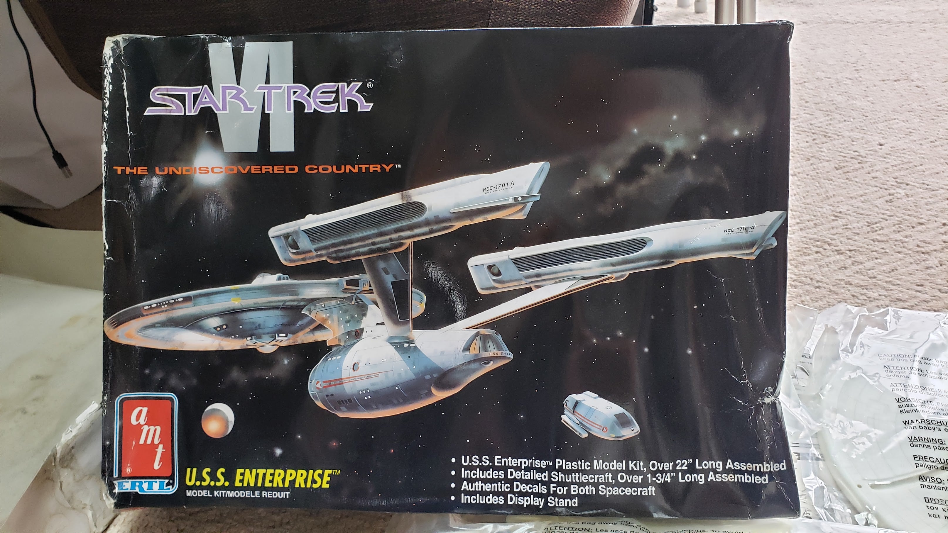 スタートレック プラモデル エンタープライズ号 フルカラーパワーLEDが