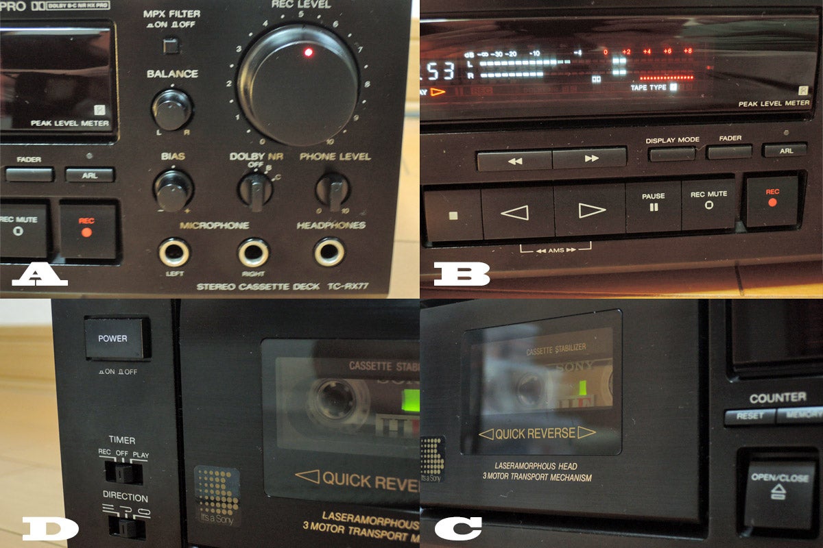 ソニー カセットデッキ「SONY TC-RX77」修理・レビュー | ヨッシー
