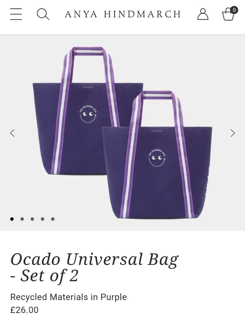 Ocado x アニヤハインドマーチ ユニバーサルバッグ | イギリスで暮らし