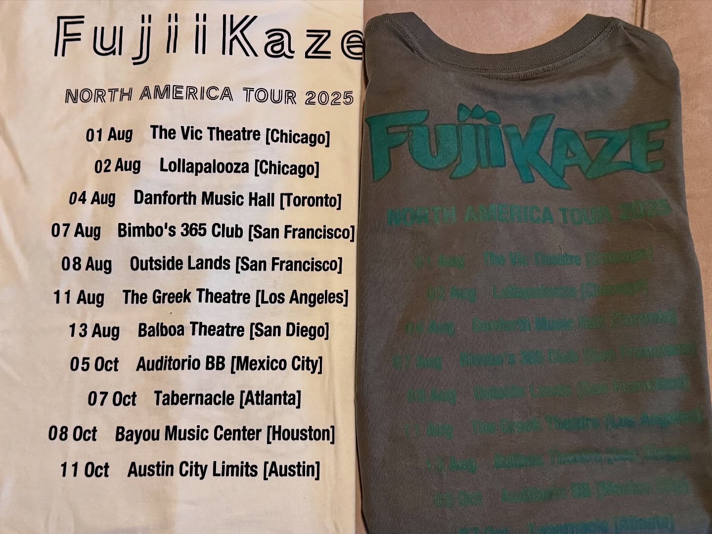 藤井風 North America Tour 2025 グッズ | Little Darling Cooking