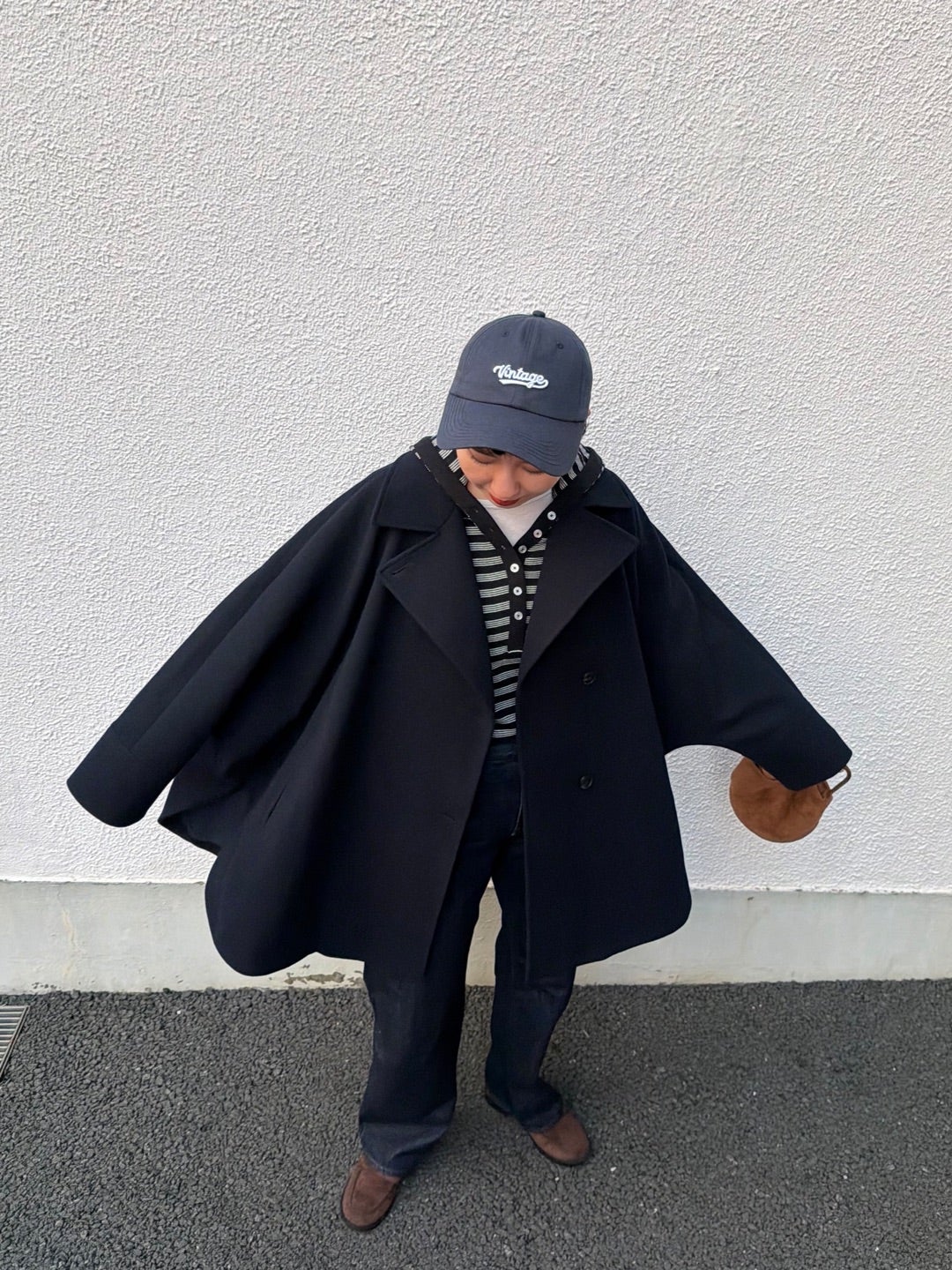 夫に4万円と思われたGU新作ケープコート | chanri- | 162cm スタイル