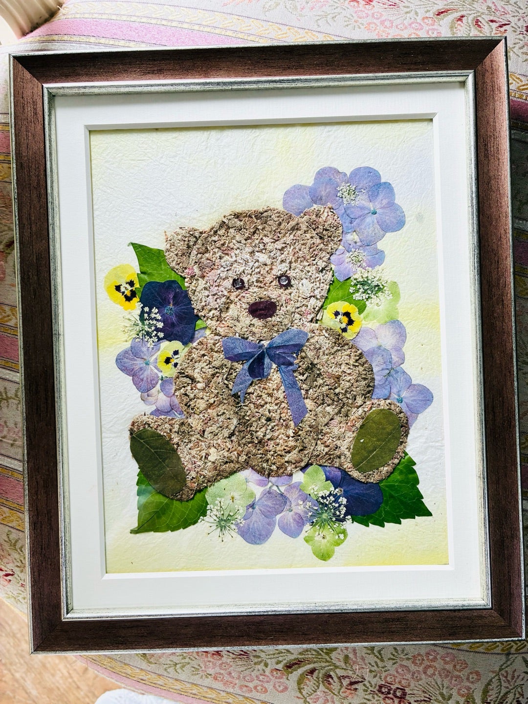 押し花で作る“くまさん”レッスンのご紹介 | テレビチャンピオン若林