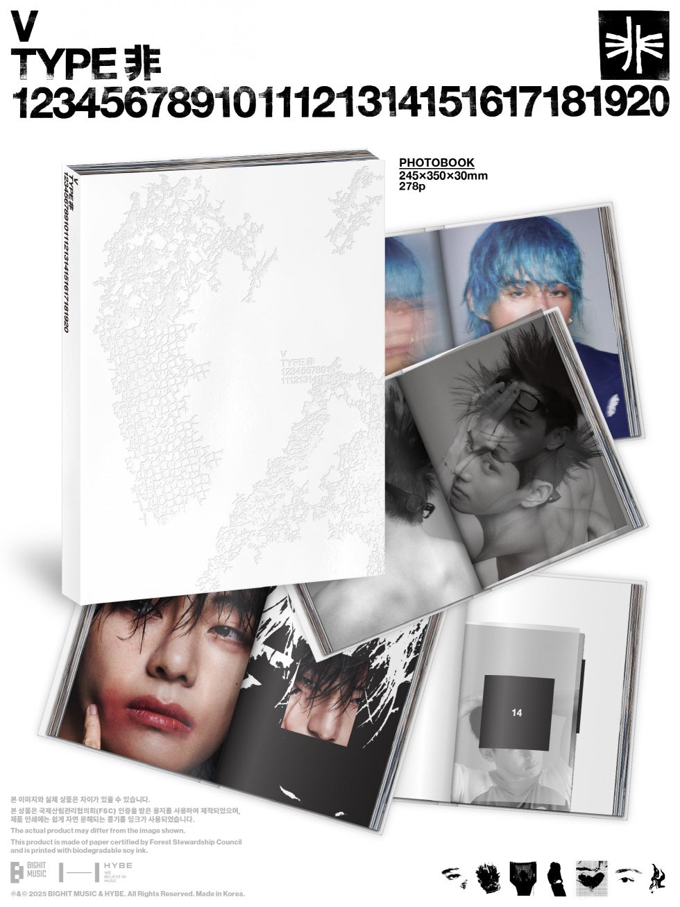BTS V - [TYPE 非] (PHOTOBOOK) (POSTER SET) | theMuses