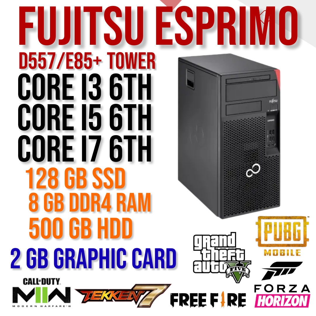 FUJITSU ESPRIME [ CORE I3 6th, i5 6th, i7 6th, 8 GB DDR4 RAM, 120