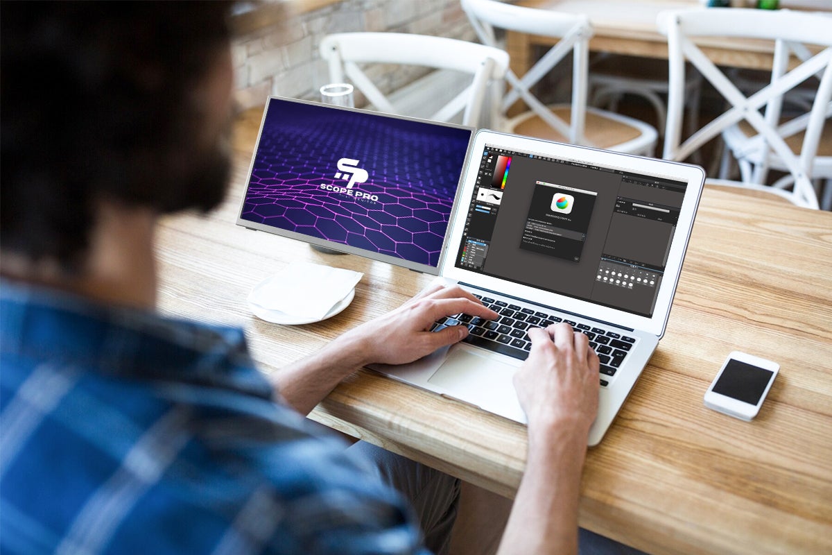 縦・横・上と変幻自在！2Kの美麗な極薄超軽量モニターが常識を覆す効率