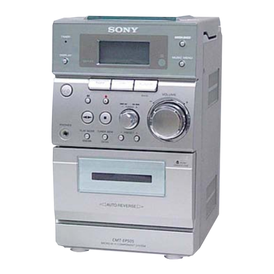 SONY HCD-EP505 SERVICE MANUAL Pdf Download | ManualsLib