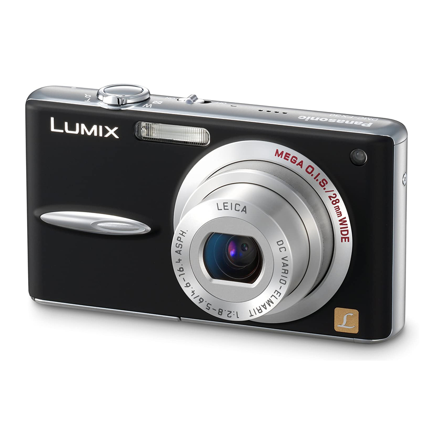 PANASONIC LUMIX DMC-FX30 OPERATING INSTRUCTIONS MANUAL Pdf