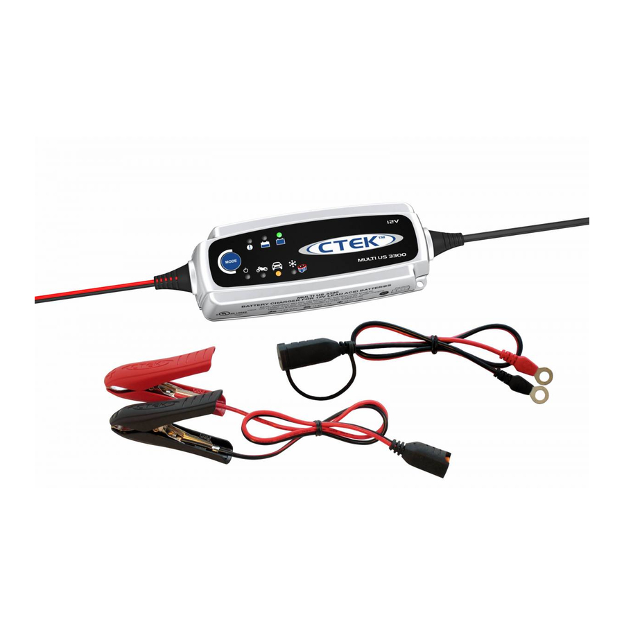CTEK MULTI US 3300 USER MANUAL Pdf Download | ManualsLib