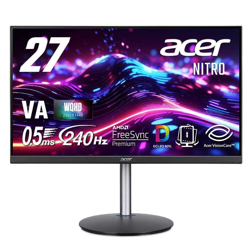 Acer Nitro ゲーミングモニター 27インチ WQHD 広視野角 VA 非光沢