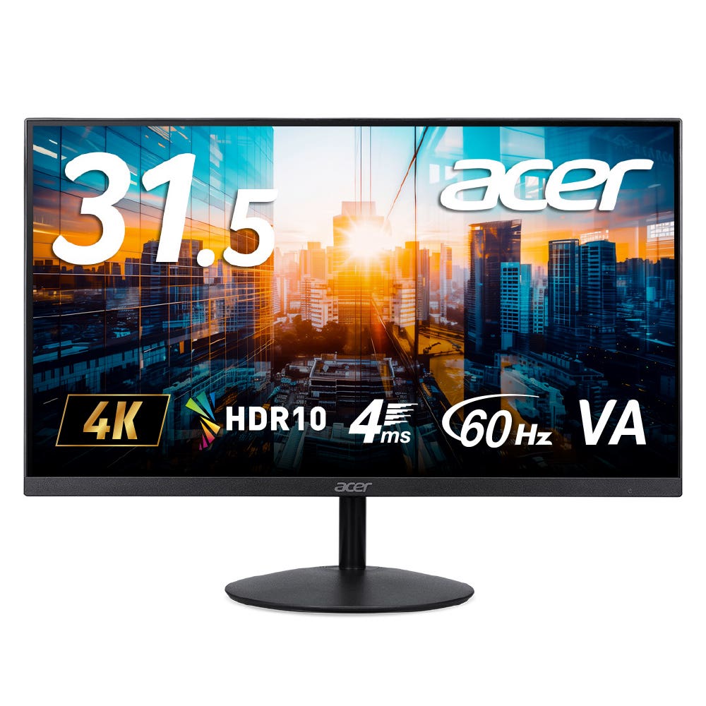 Acer 4K モニター 31.5インチワイド VA 非光沢 NTSC 72% Adaptive Sync