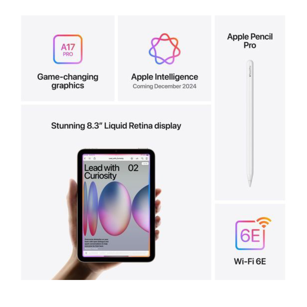 Apple iPad Mini A2993 MXN73NF/A A17 Pro, 128GB, 8.3