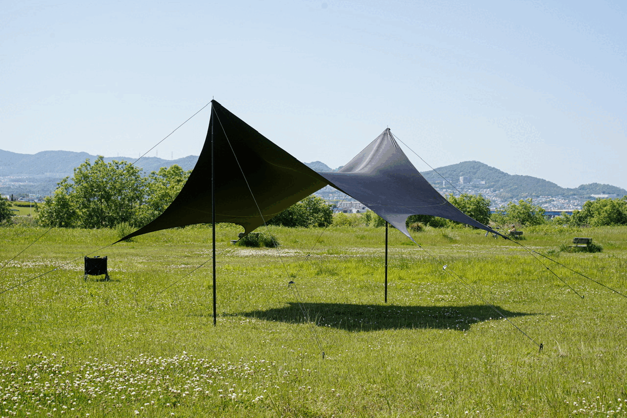 圧倒的なフォルム！コレを体験したら絶対にまた張りたくなるタープ！Re