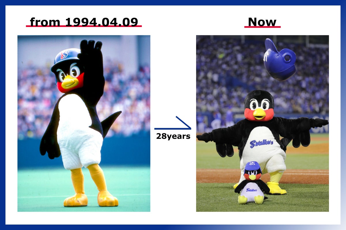 スワローズ公式】つば九郎の主催試合2,000試合出場達成をお祝いしたい