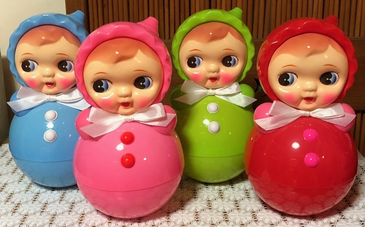 レトロ可愛い！昭和レトロデザインの『起き上がりこぼし』復刻