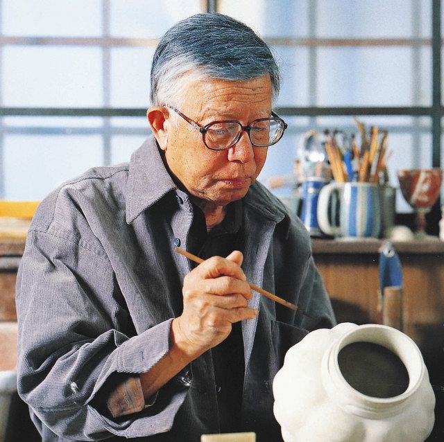 真作 人間国宝 加藤卓男 ペルシア色絵人物ノ陶器 真作 人間国宝 加藤