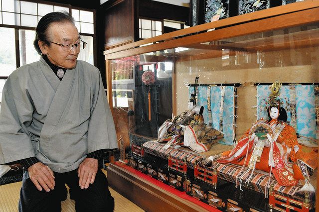 ひな人形「竹原文楽」創始者の洞奥さん制作 恵那の「神谷家」で展示