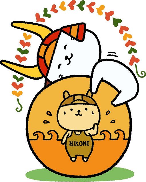 ひこにゃん新イラスト、金メダルにゴロニャン 2冠大橋選手の快挙祝う