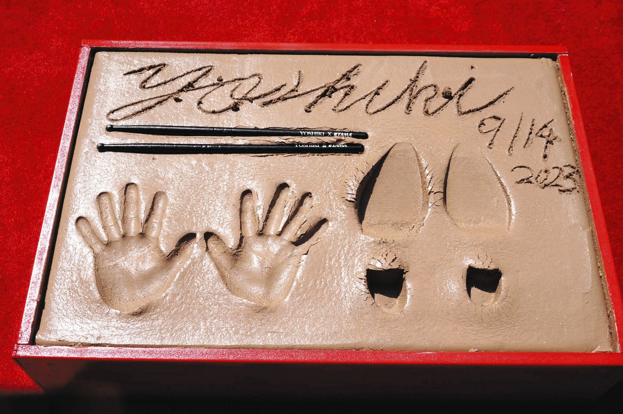 XJAPAN X JAPAN くじ 2016 YOSHIKI レプリカ手形 ラスト賞 同梱可 1番くじ