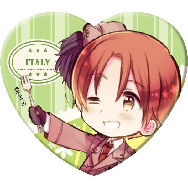 アパレル: ヘタリア World☆Stars ハート型ラメアクリルバッジ Vol.1