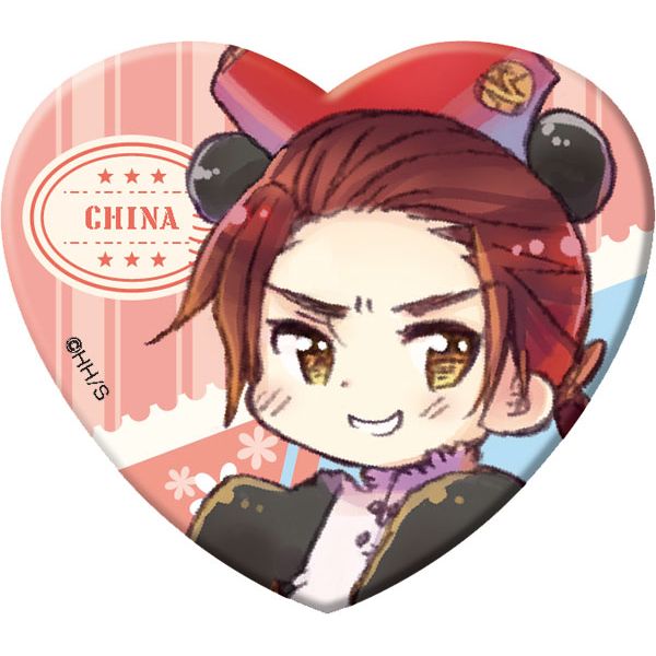 アパレル: ヘタリア World☆Stars ハート型ラメアクリルバッジ Vol.1