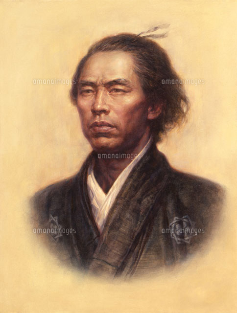 歴史上の人物の肖像画 坂本龍馬[02237011796]の写真・イラスト素材