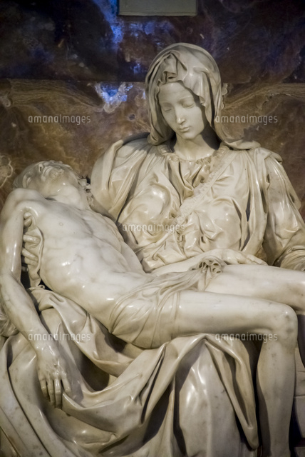 ミケランジェロ作ピエタ像[10573002396]の写真・イラスト素材｜アマナ
