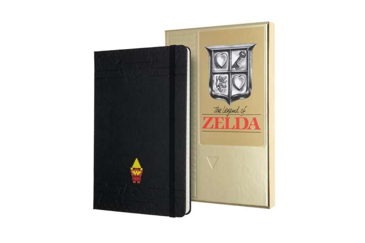 ドット絵のリンクは表紙裏にも！ゼルダコラボの限定モレスキンが登場