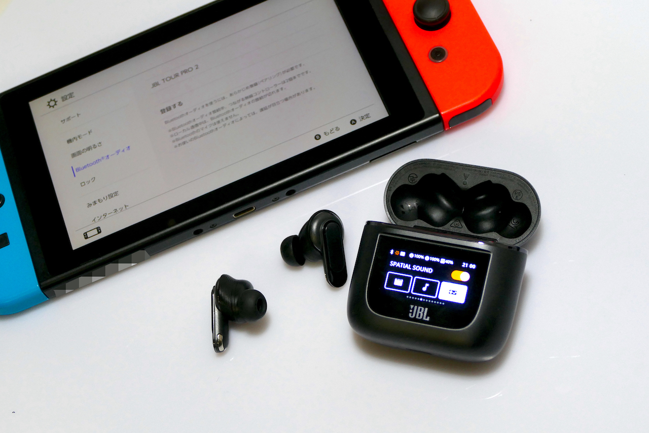 画面付きイヤホン「JBL TOUR PRO 2」をSwitchで使ったらこんなことが