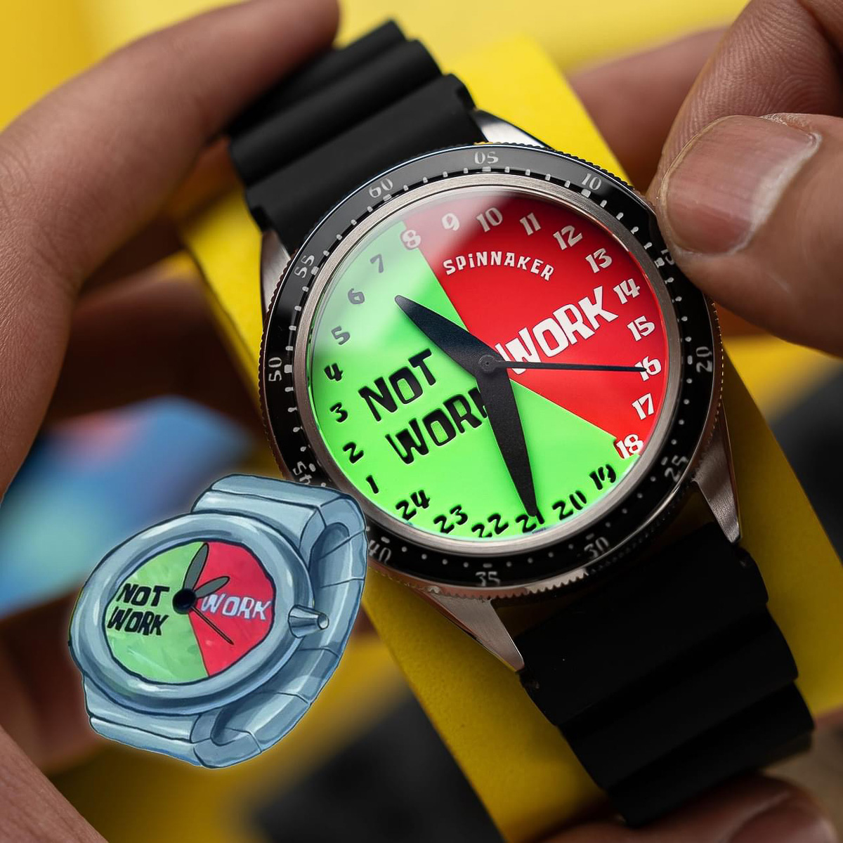 たしかにこれはスポンジ・ボブだわ！スピニカーのコラボ時計が世界観を